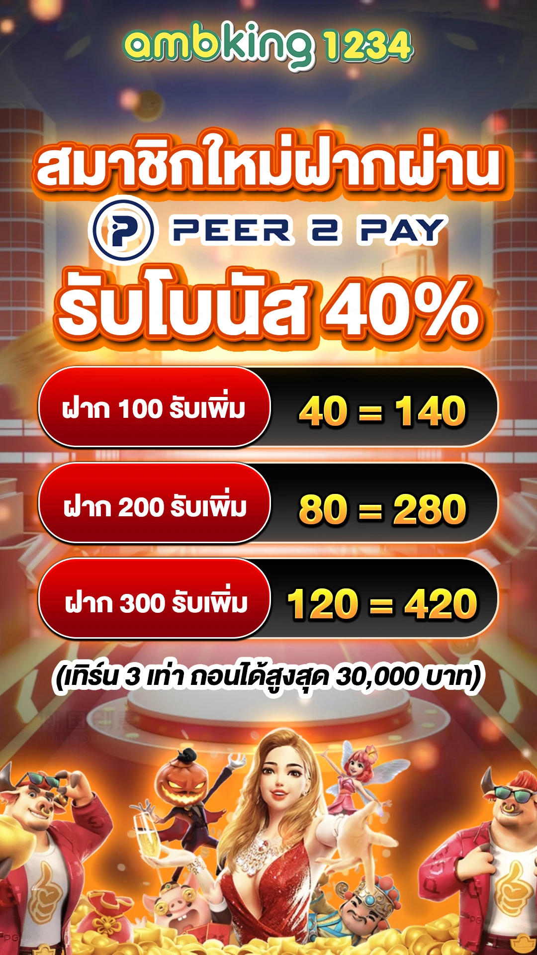 เว็บใหญ่ ฝากถอน ไม่มี ขั้นต่ำ - แบนเนอร์โปรโมชั่น