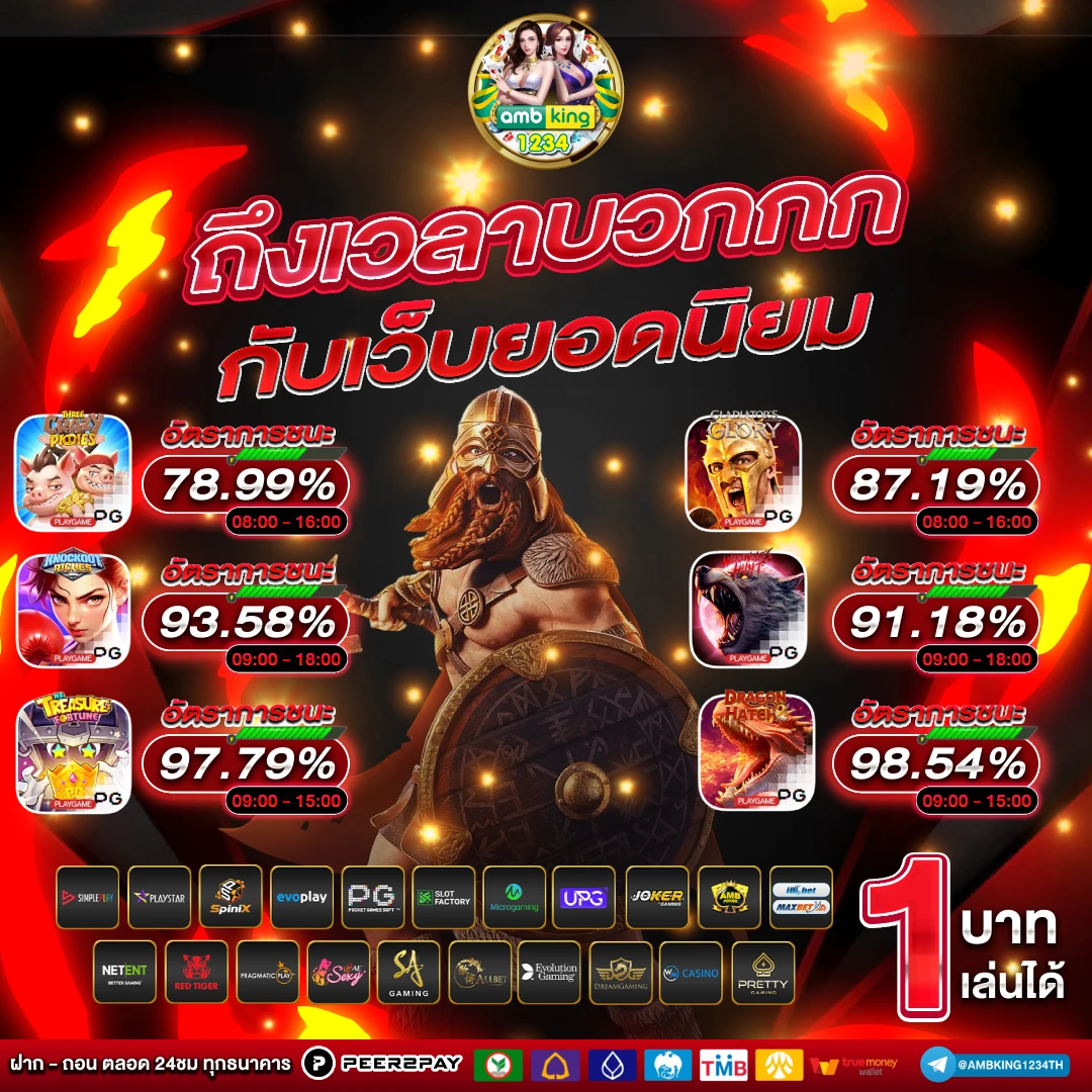 เว็บเกมสล็อต pg - แบนเนอร์โปรโมชั่น
